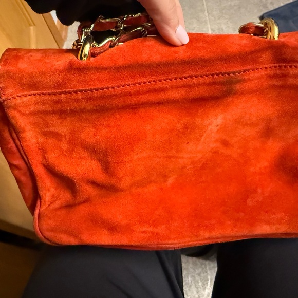 Chic Red Bow suede Women's Shoulder Bag - Picture 13 of 15